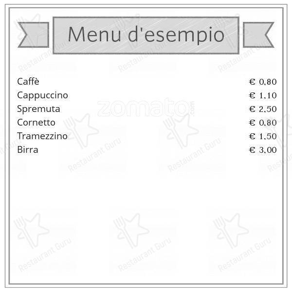Menu di Gazebo Bar....dal 1990 