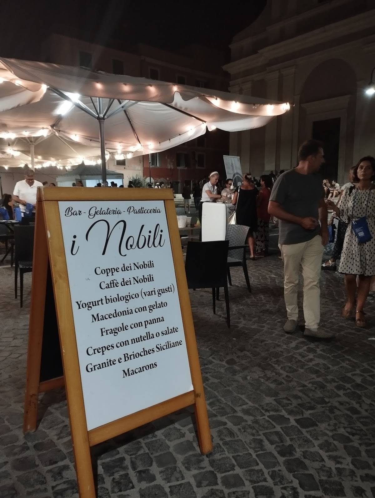 Menu di Gelateria I Nobili Nettuno 