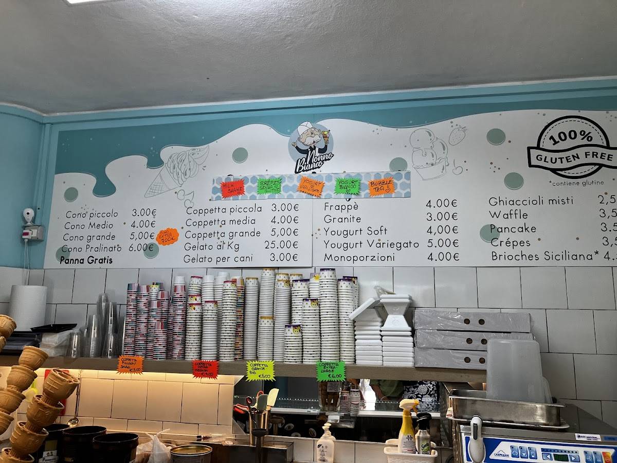 Menu di Gelateria Nonno Bianco 