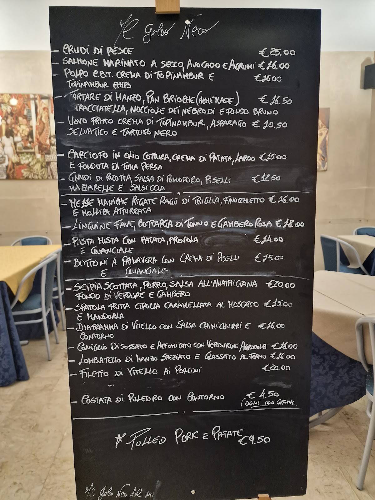 Menu di Il gelso nero 