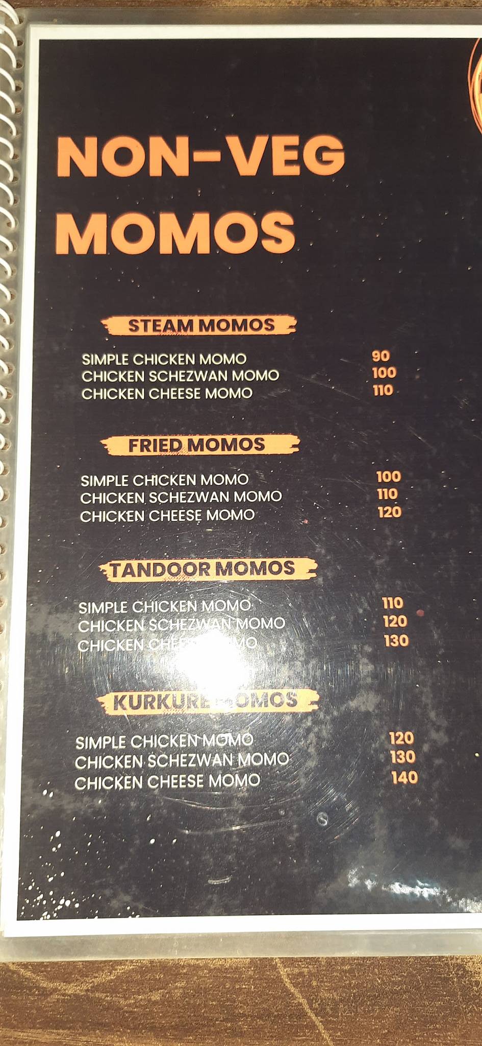 Gen z- cafe menu