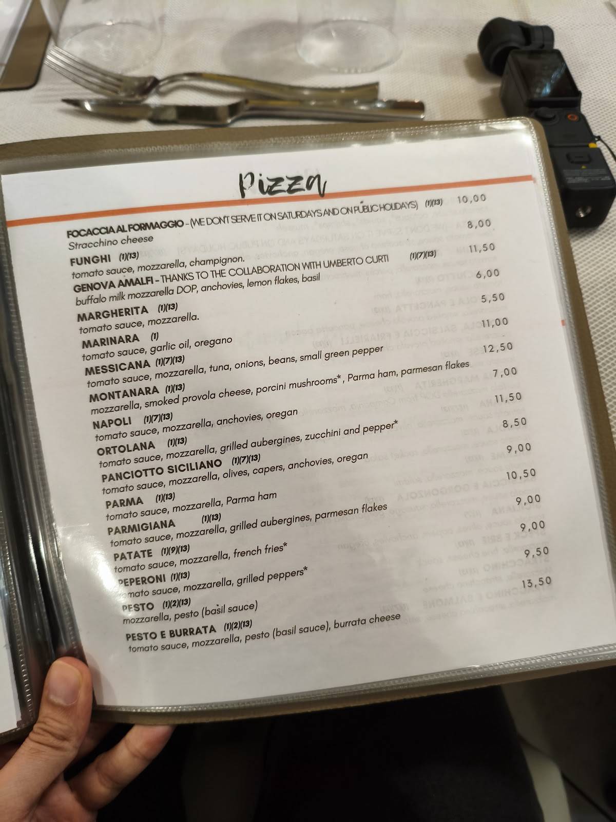 Menu di Pizzeria Ristorante Piedigrotta - Corso Torino 