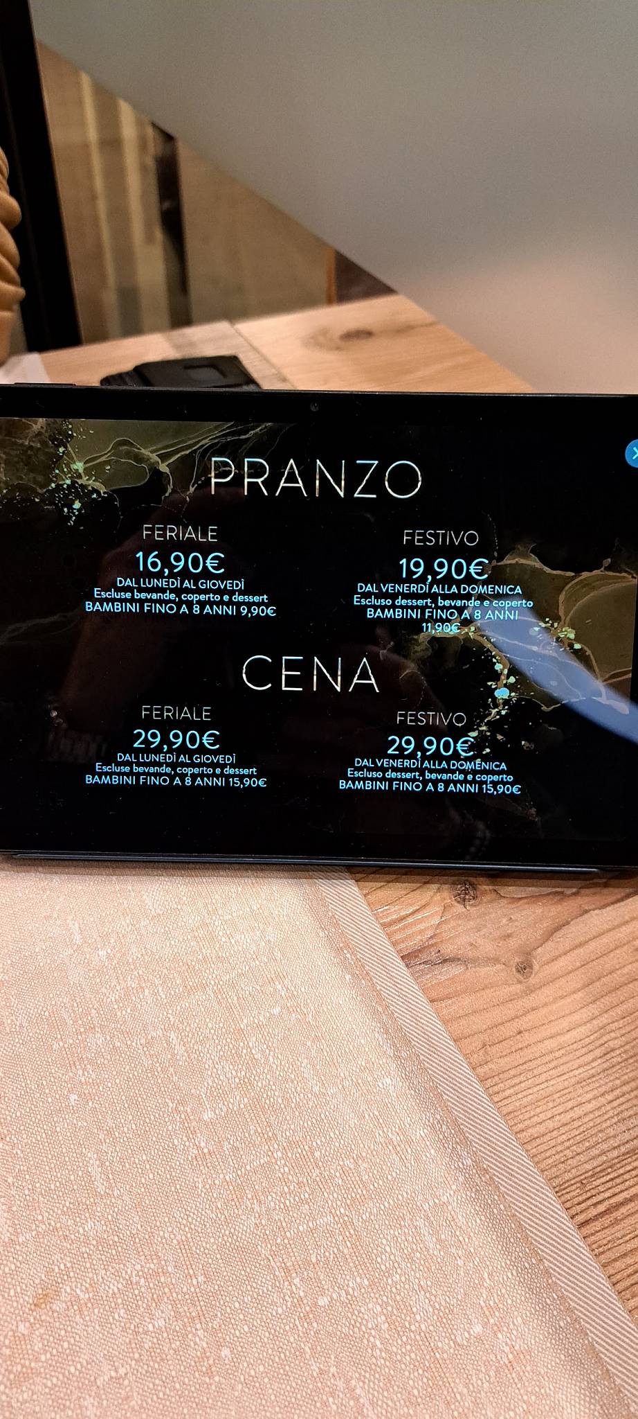 Menu di Ginza 