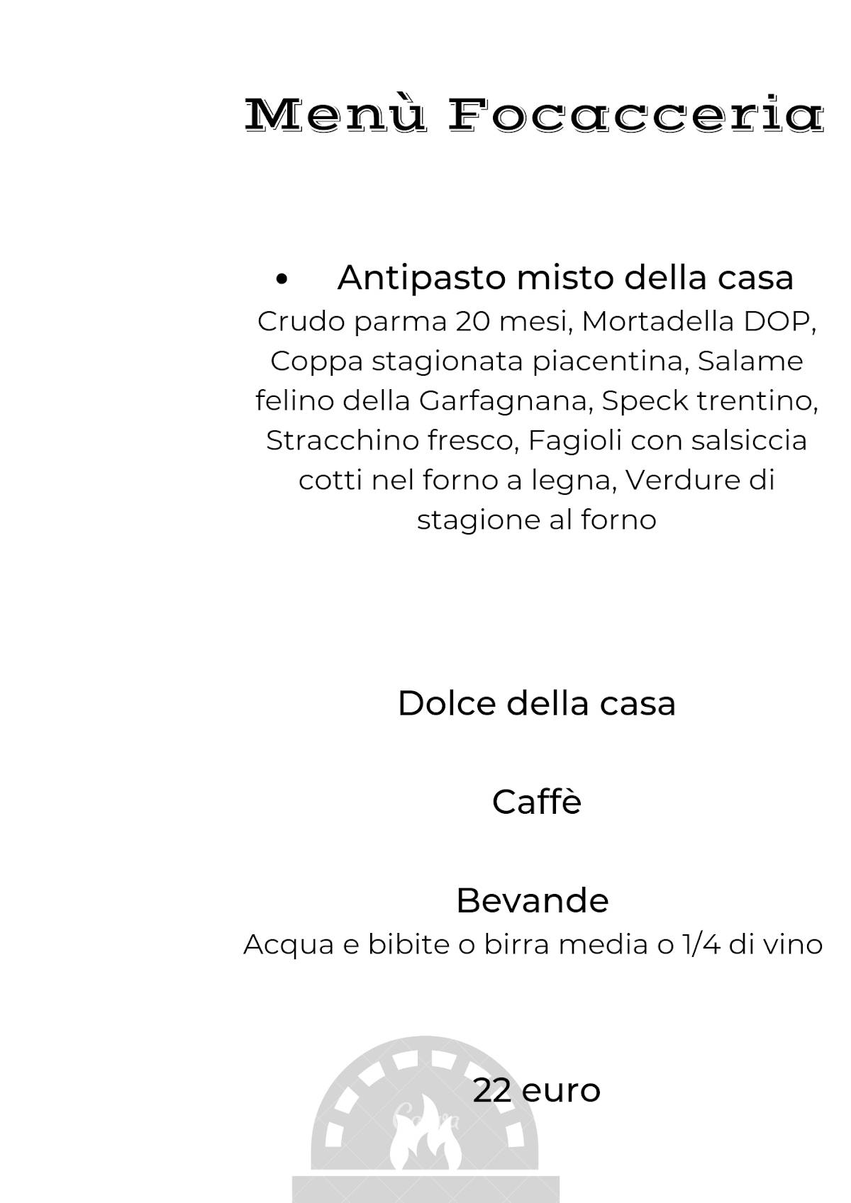 Menu di Giramondo da Massimino 