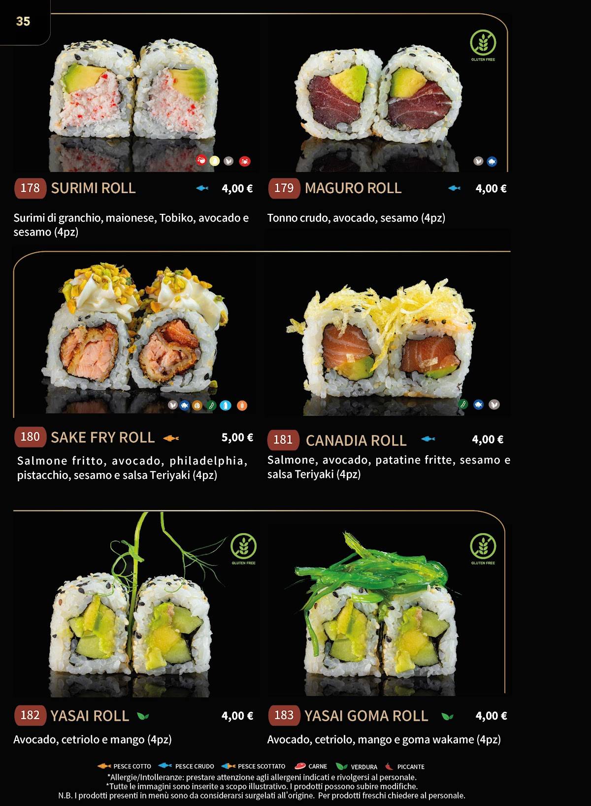 Menu di Gohan Modica - Ristorante Giapponese 
