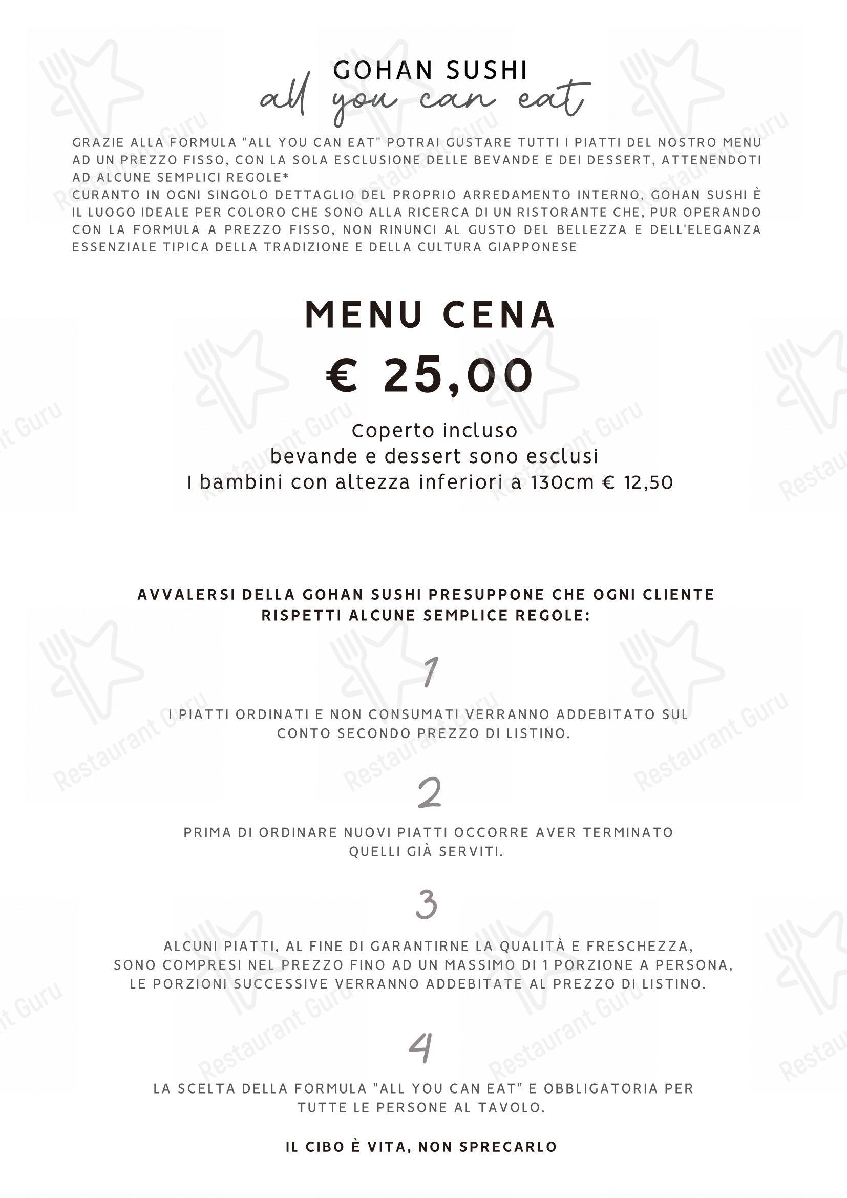 Menu di Gohan - Menu bar