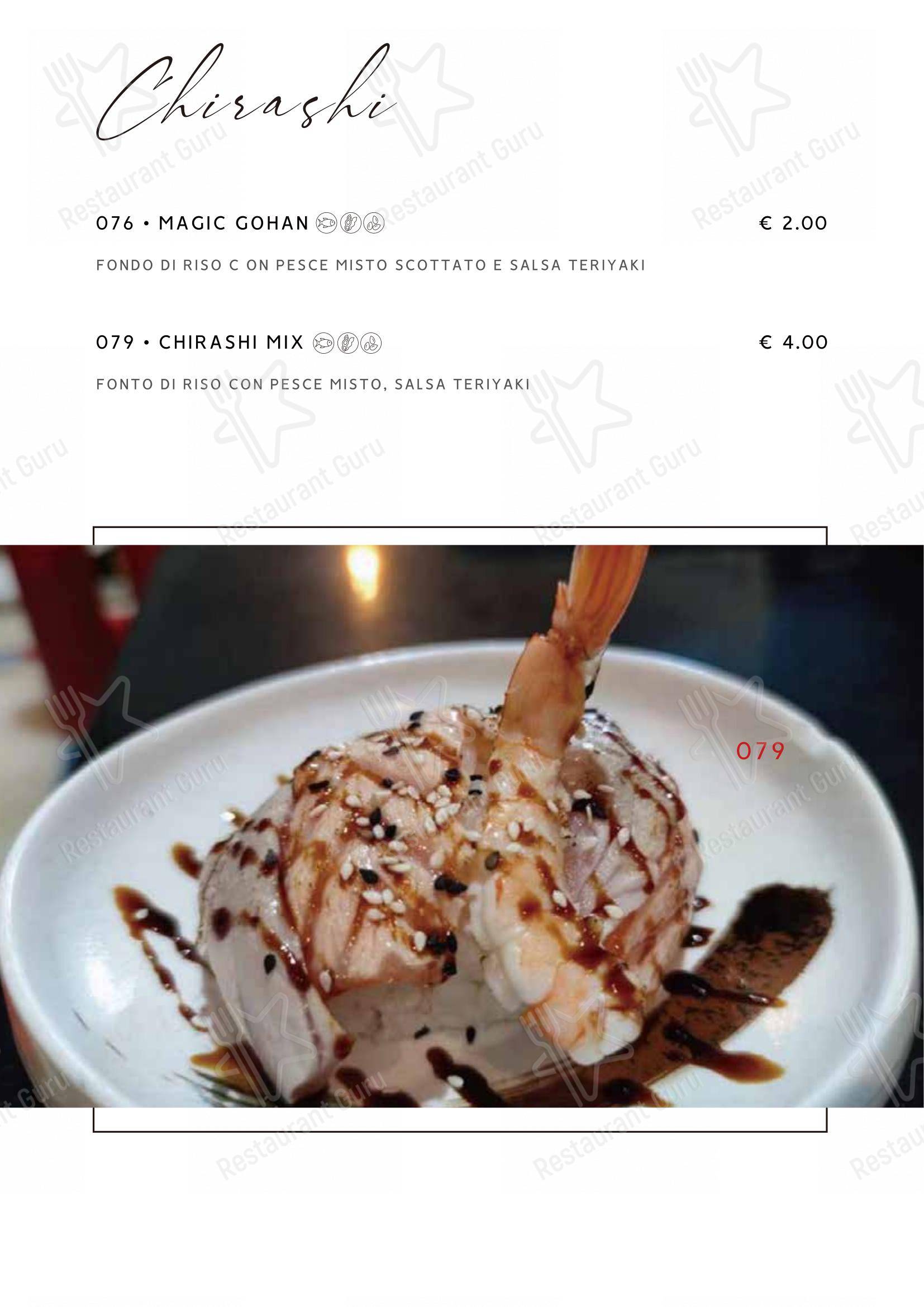 Menu di Gohan - Menu