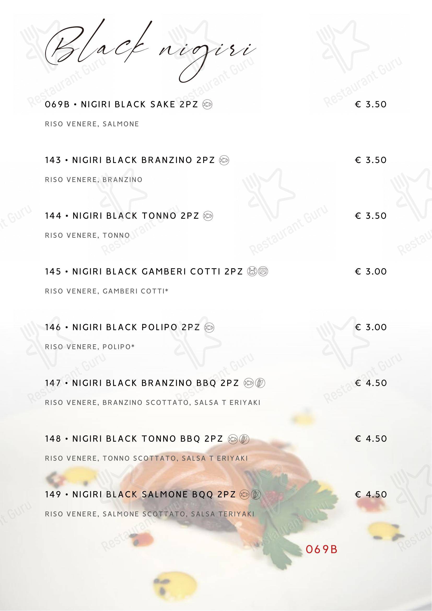 Menu bar per Gohan ristorante
