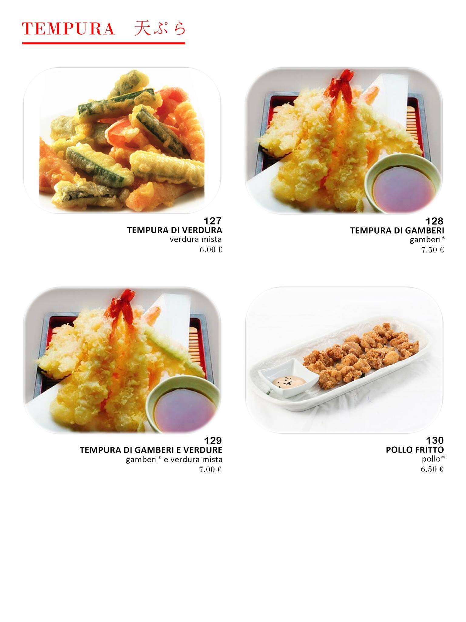 Menu di Gold Sushi - Japanese & Asian Fusion Restaurant 