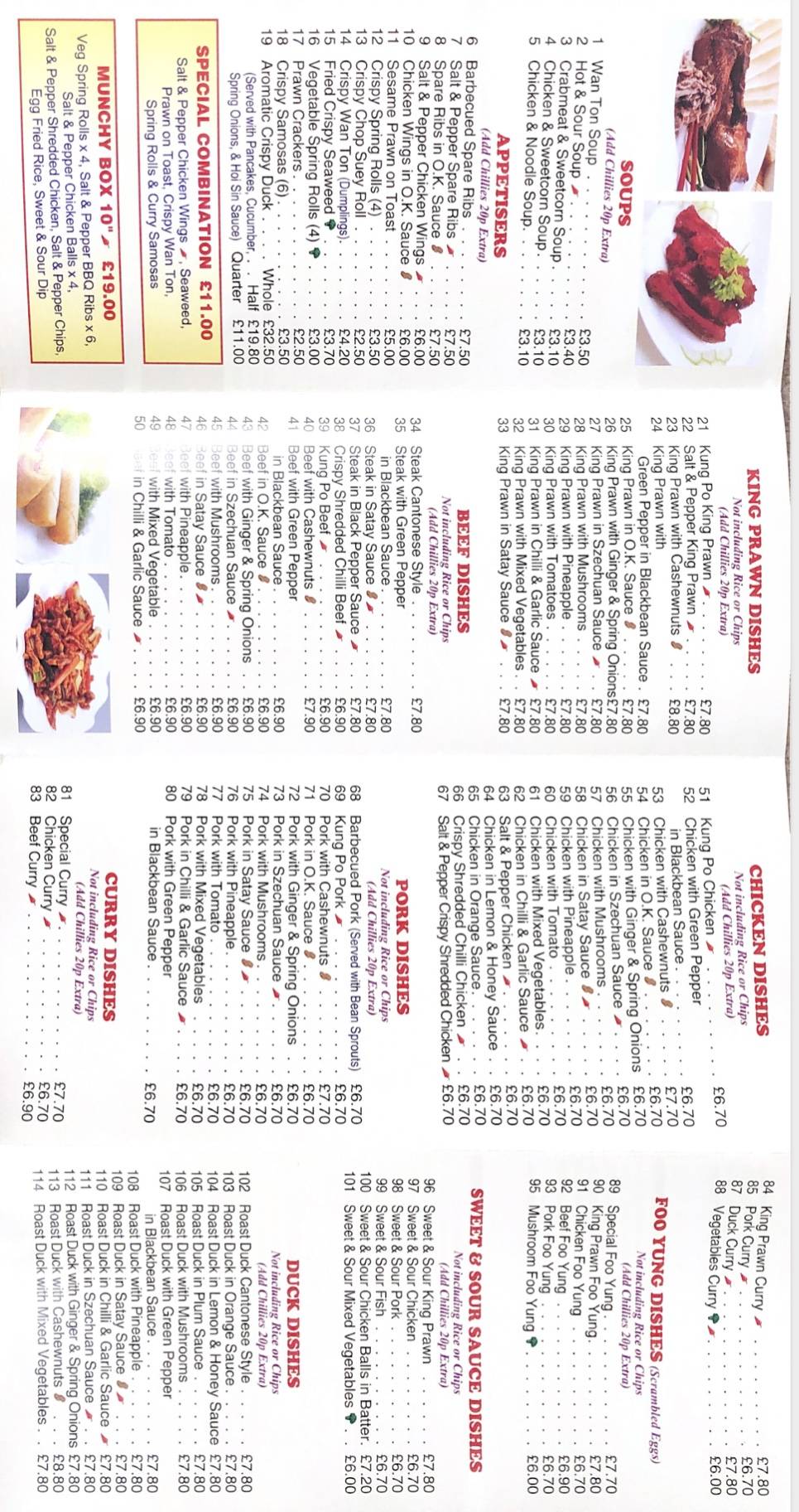 Menu at Golden Star fast food, Salford, 66 Fitzwarren St, image size:965x1824