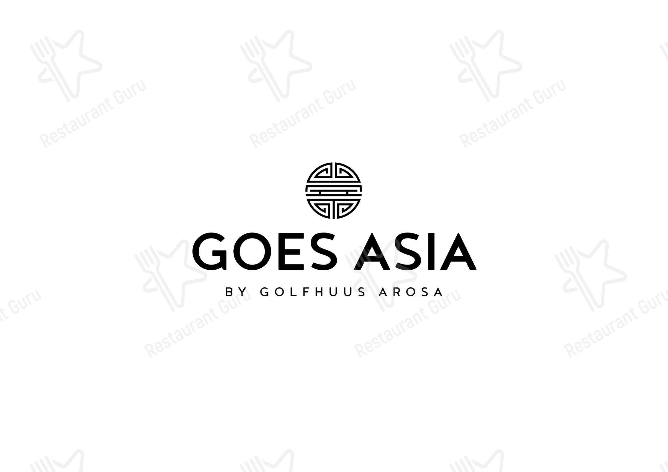 Golfhuus goes Asia in Arosa - 菜单
