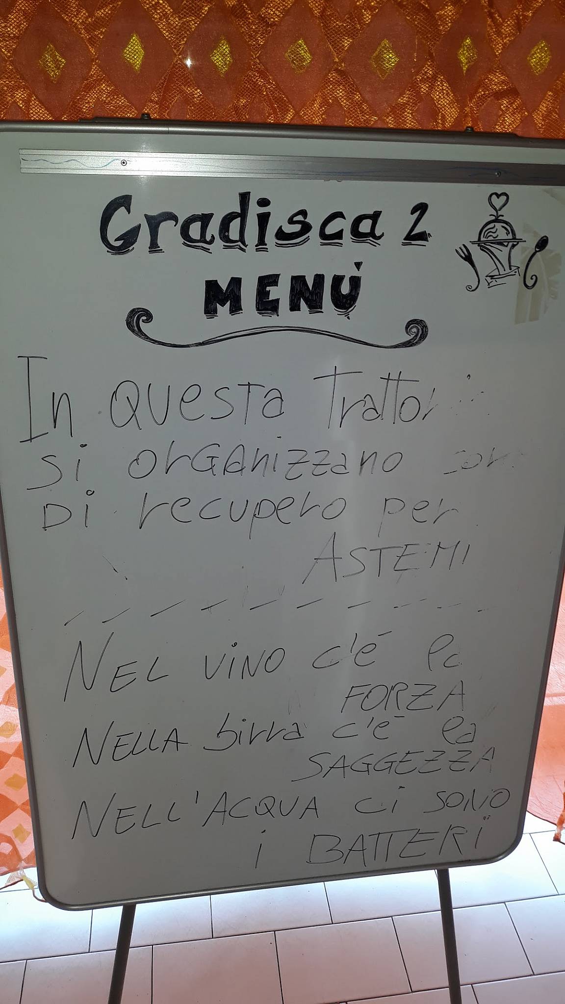Menu di Gradisca 2 