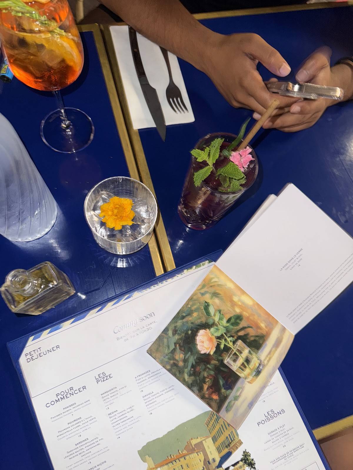 Menu de Grand Café des Fleurs