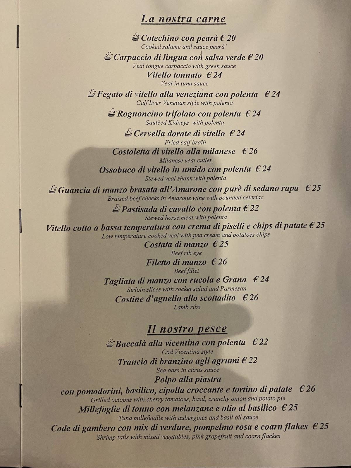 Menu di Ristorante Greppia 