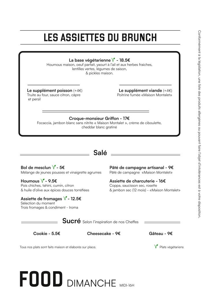 Menu de Griffon