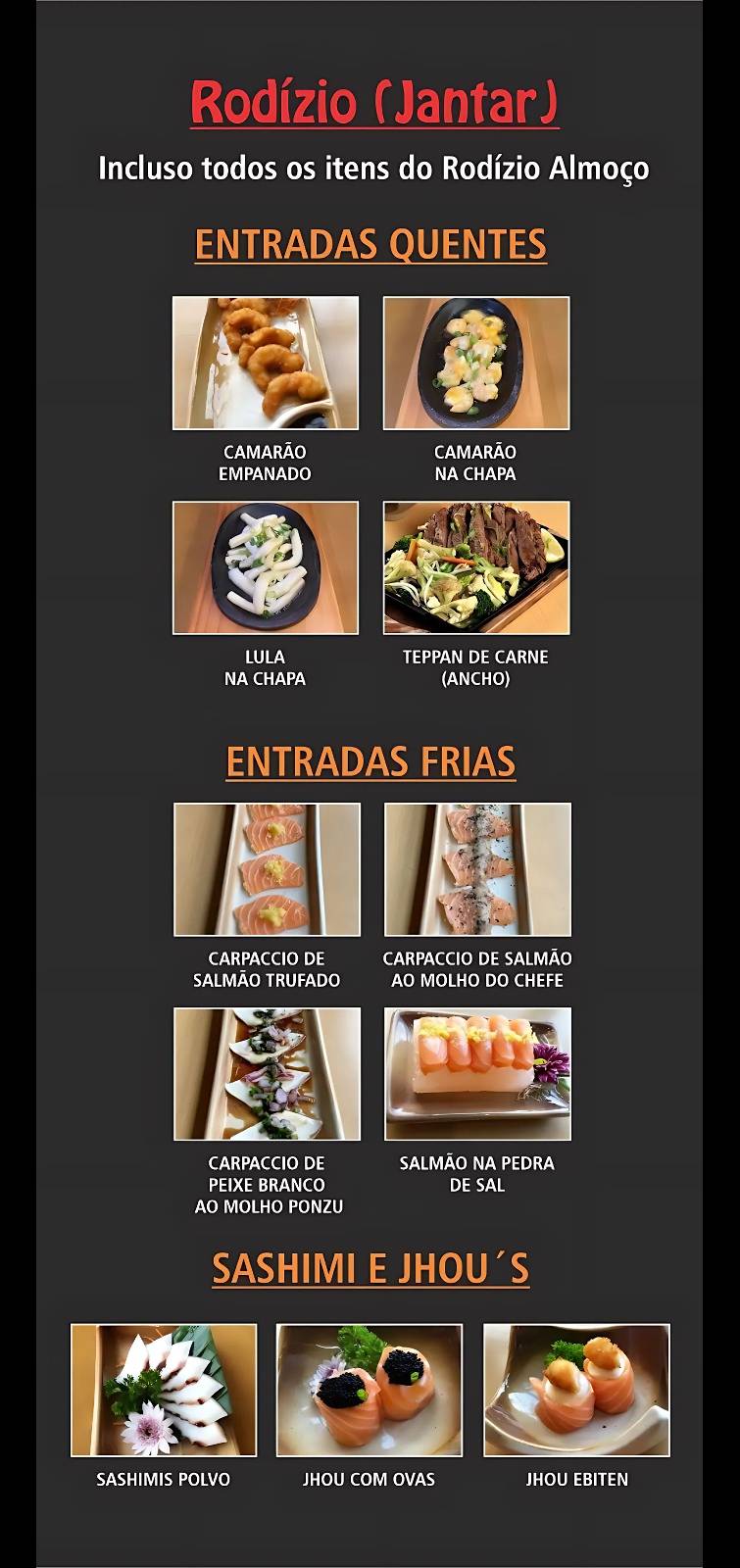 Sushi Kotoshi 23 Comida Japonesa Guarujá cardápio