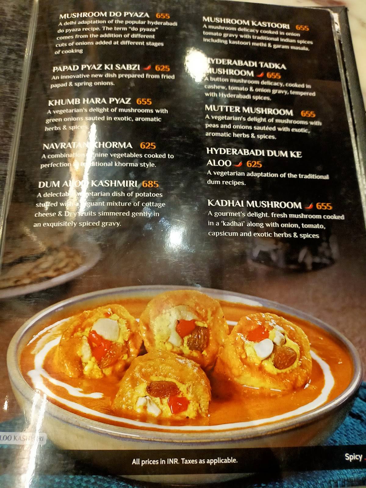 Gulati Restaurant, Gurugram menu