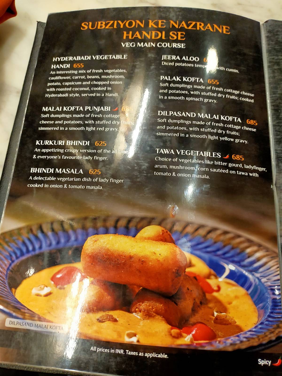 Gulati Restaurant, Gurugram menu