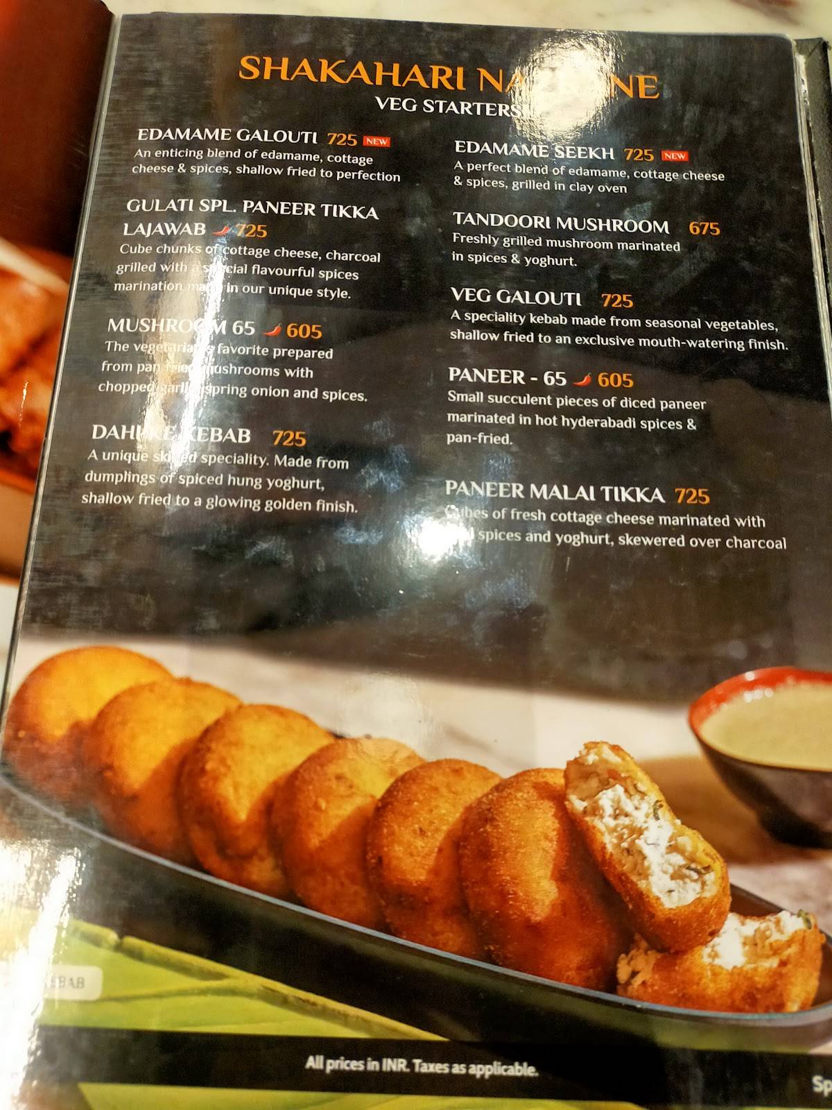 Gulati Restaurant, Gurugram menu