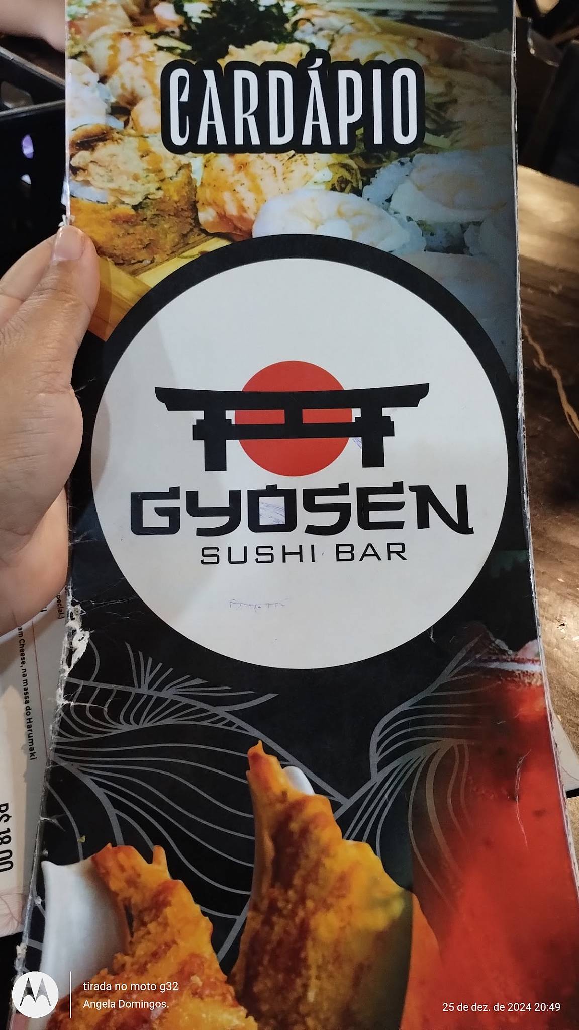 Gyosen Sushi Bar Eusébio cardápio