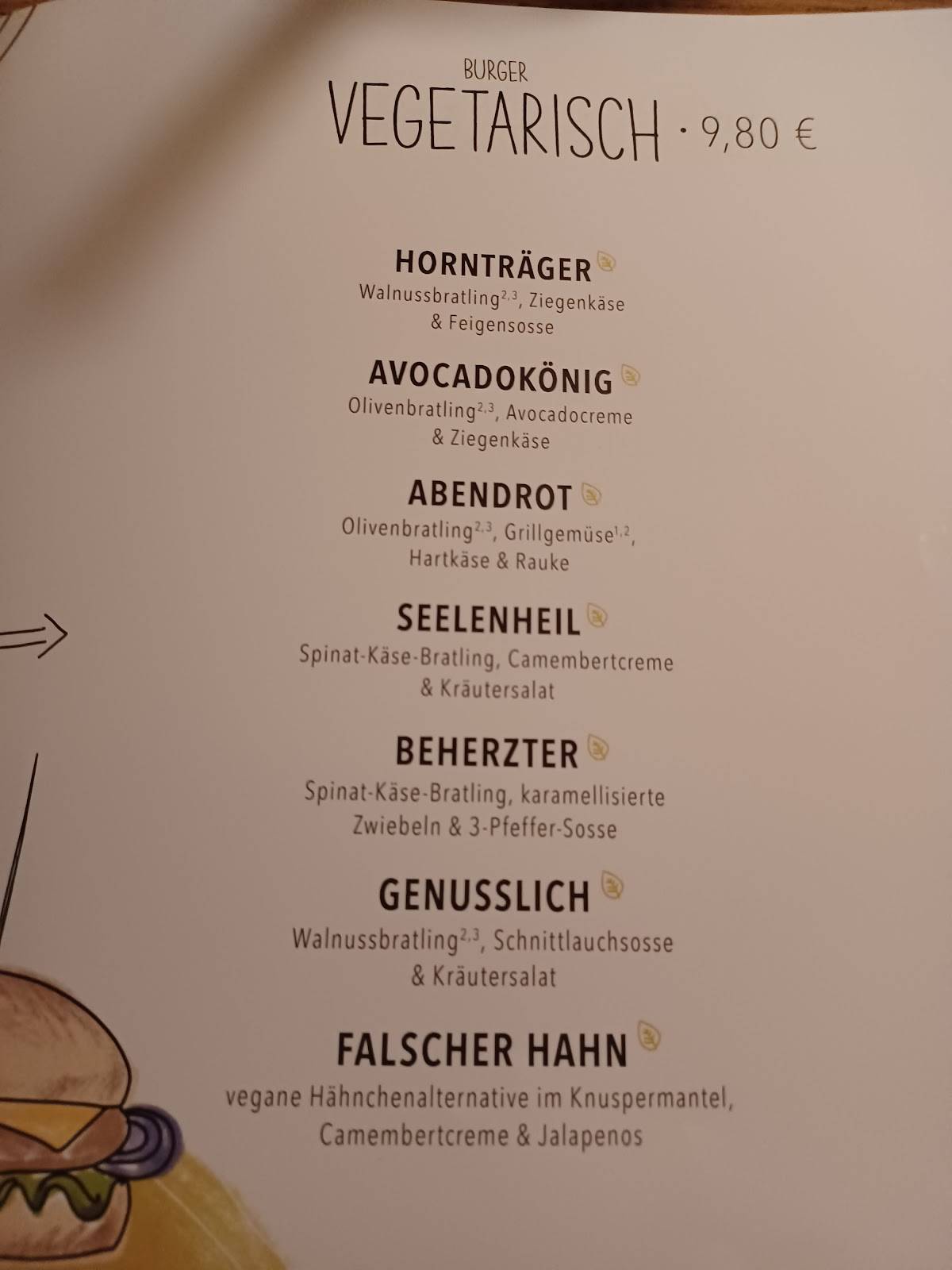 Hans Im Glück - Wuppertal Elberfeld Speisekarte von HANS IM GLÜCK - WUPPERTAL Elberfeld restaurant, Wuppertal