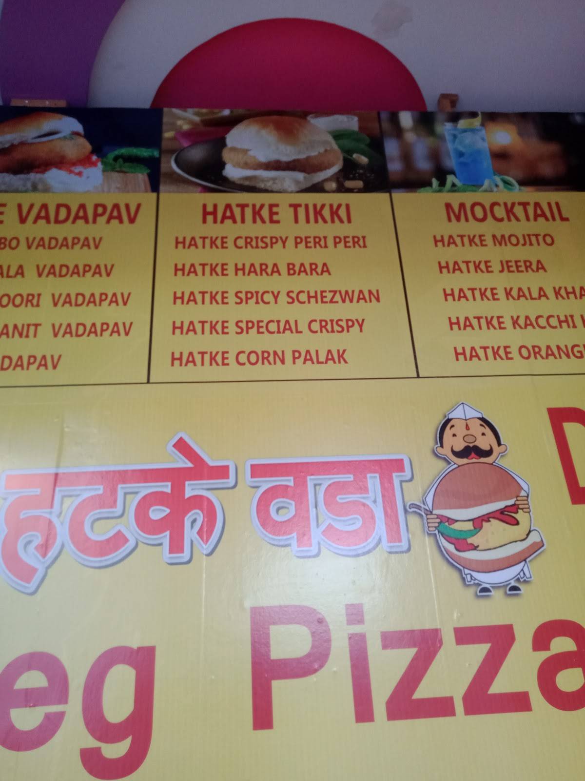 HATKE VADA menu