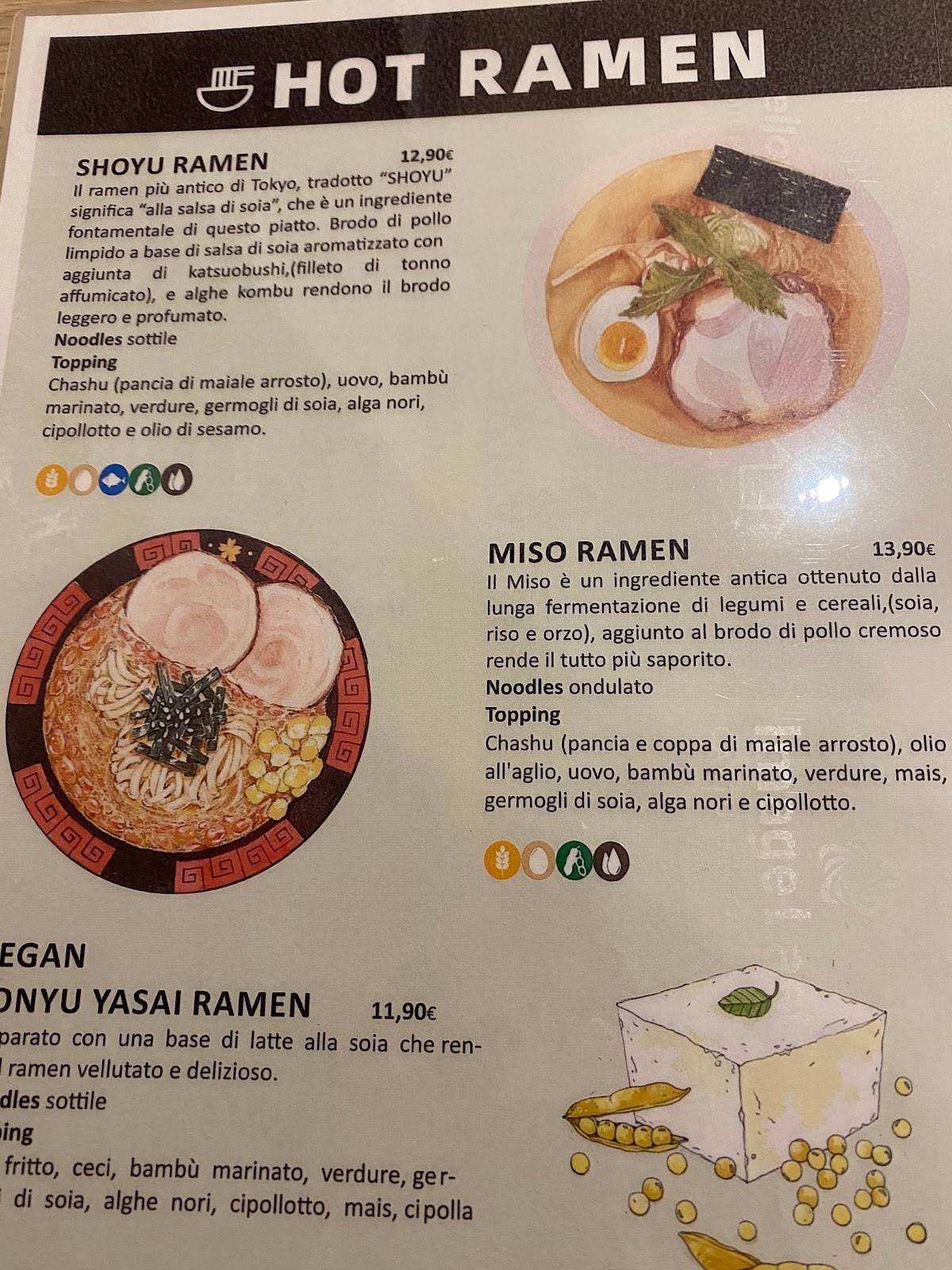 Menu di HOT RAMEN Lunch Ravenna 