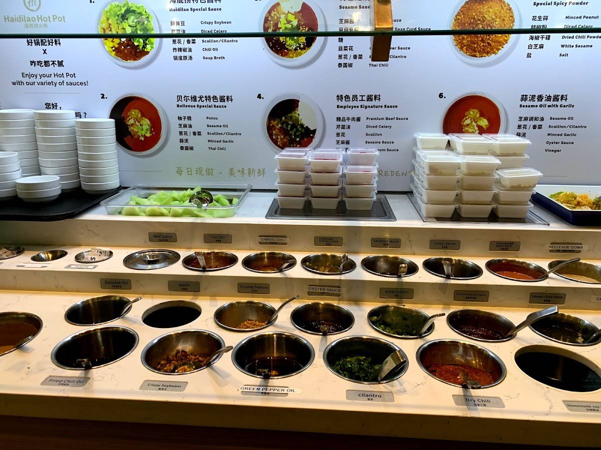 Menu at Haidilao Hot Pot Bellevue restaurant, Bellevue