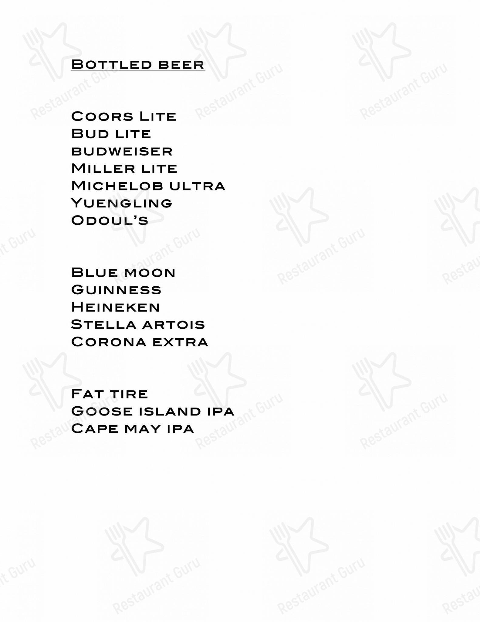 Menu at Annata Wine Bar, Hammonton