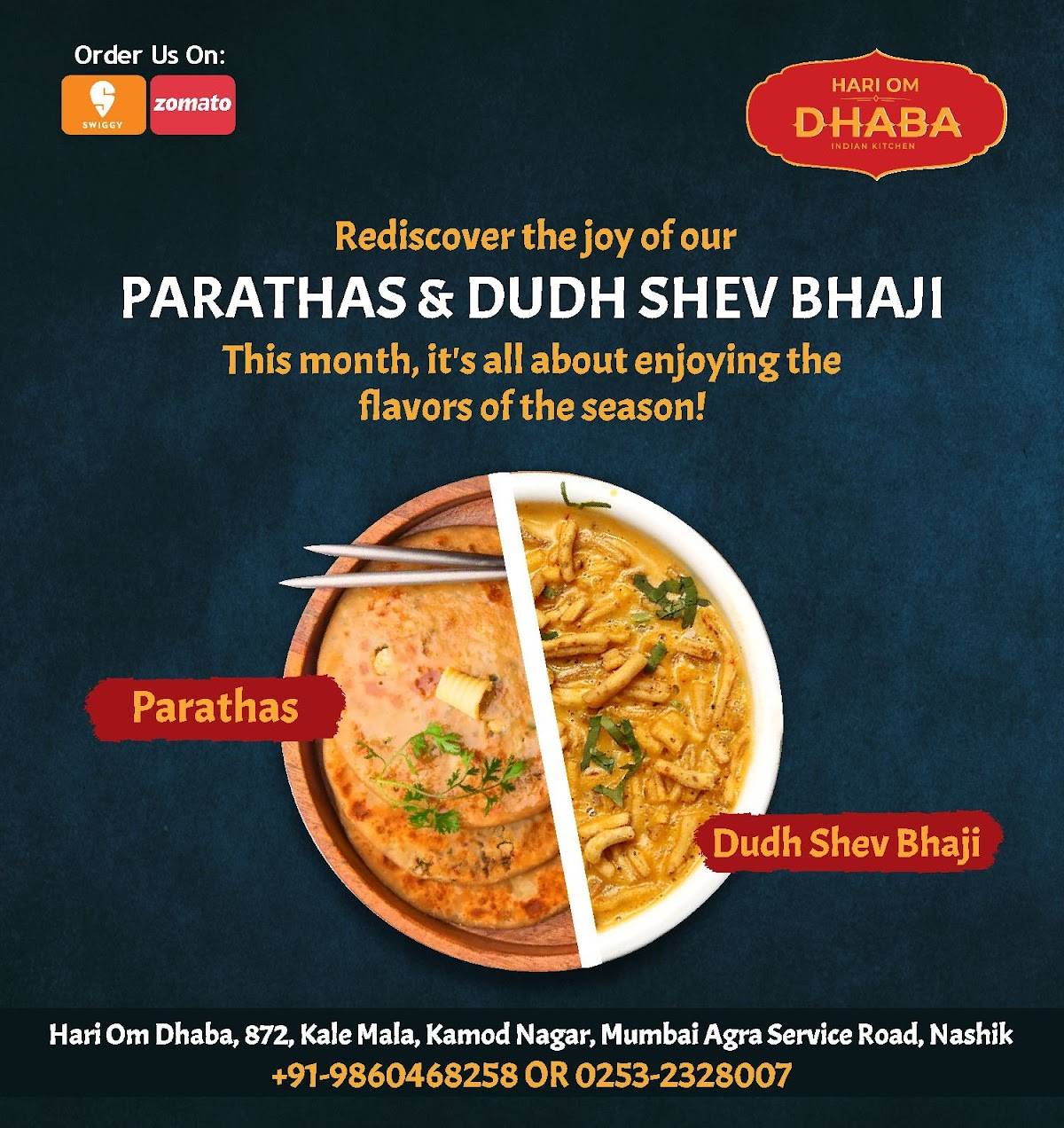 Hari Om Dhaba by Bunty Luthra Best Pure Veg Restaurant in Nashik Authentic Taste & Family-Friendly menu