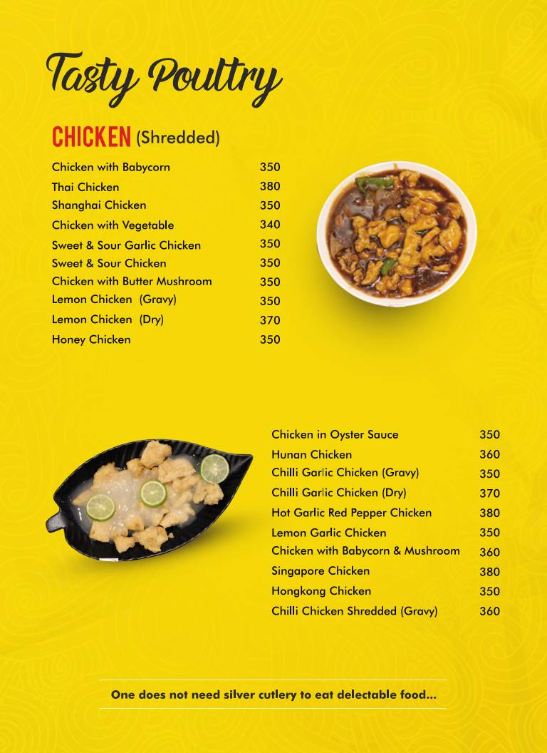 Hatari Restaurant - Garia menu