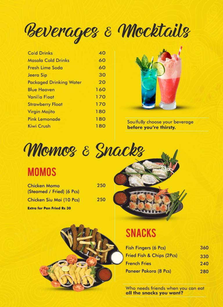 Hatari Restaurant - Garia menu