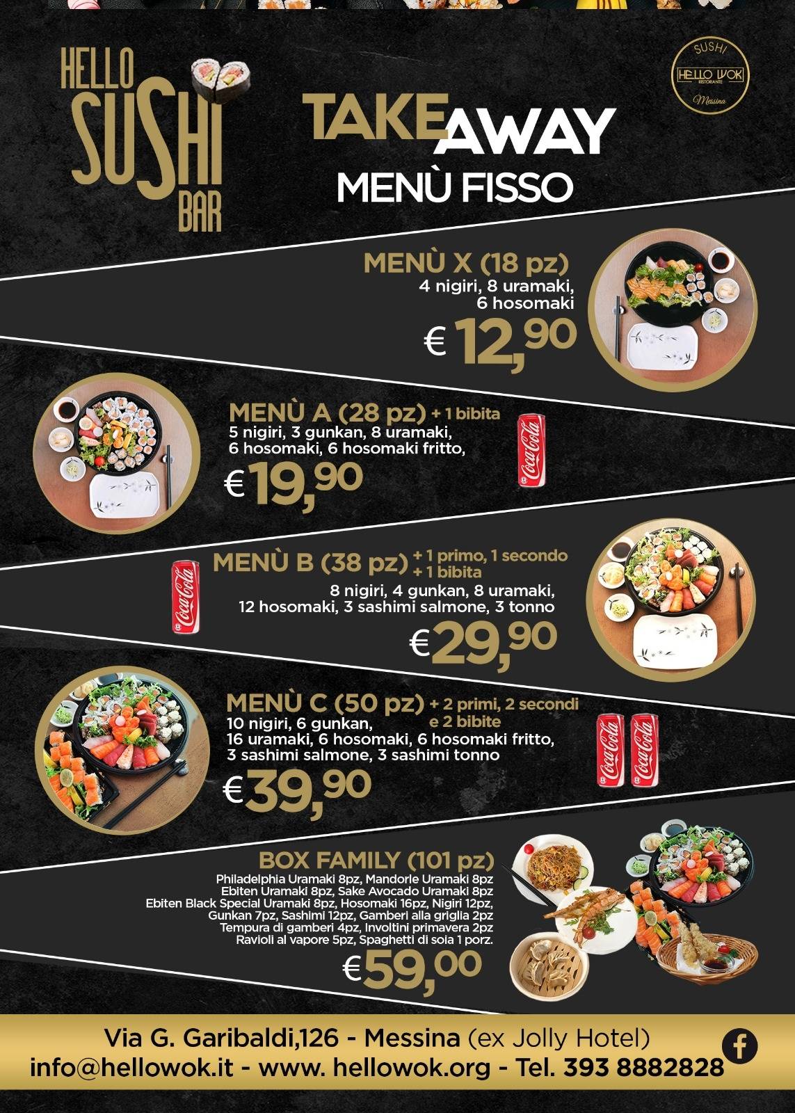 Menu di Hello Sushi Bar 