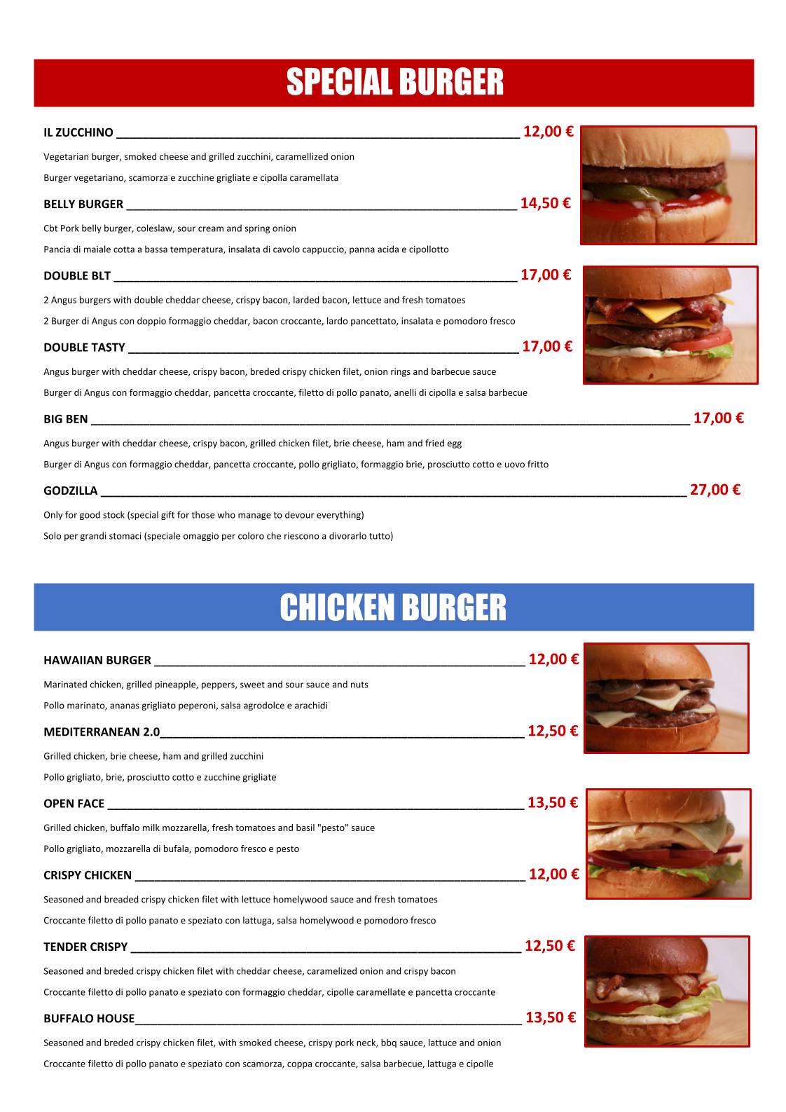 Menu di Homelywood Pub 