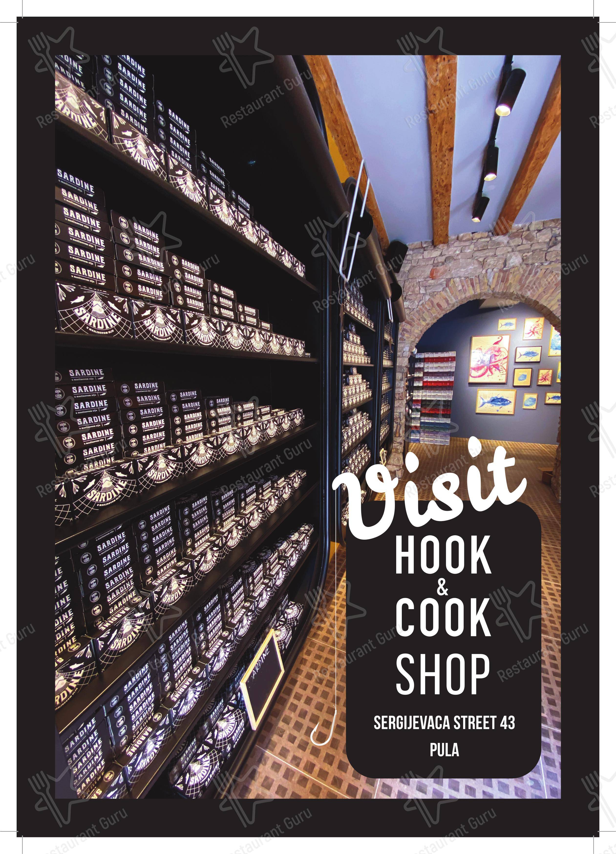 Menu per Hook & Cook Pula in Pola