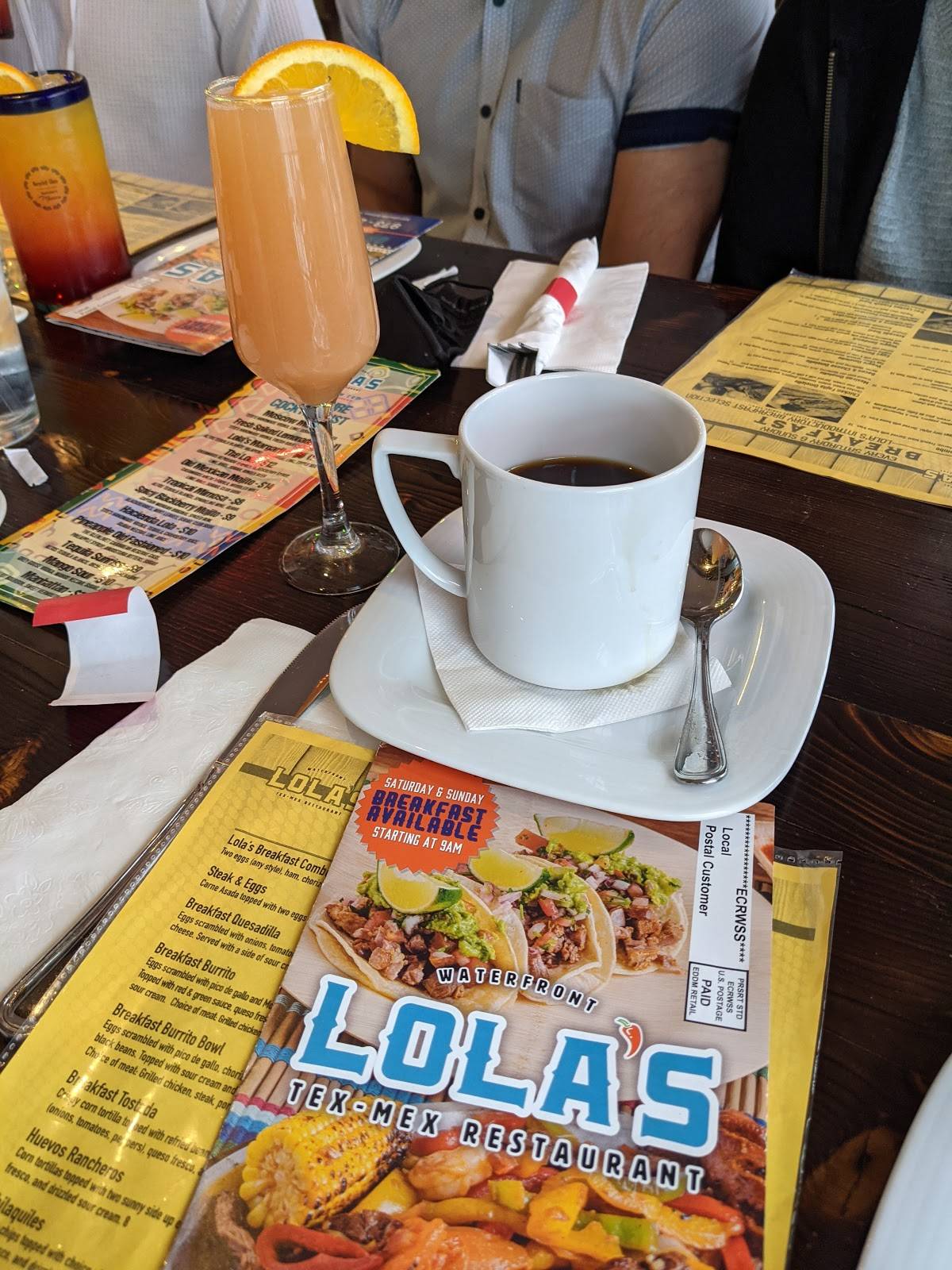 Menu at Lola's Waterfront TexMex Restaurant, Hopatcong
