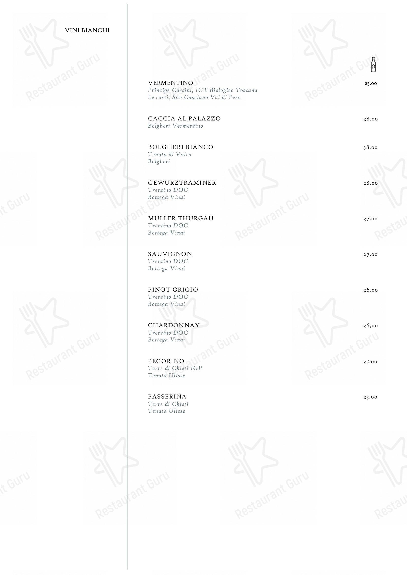 Menu per Hoseki ristorante