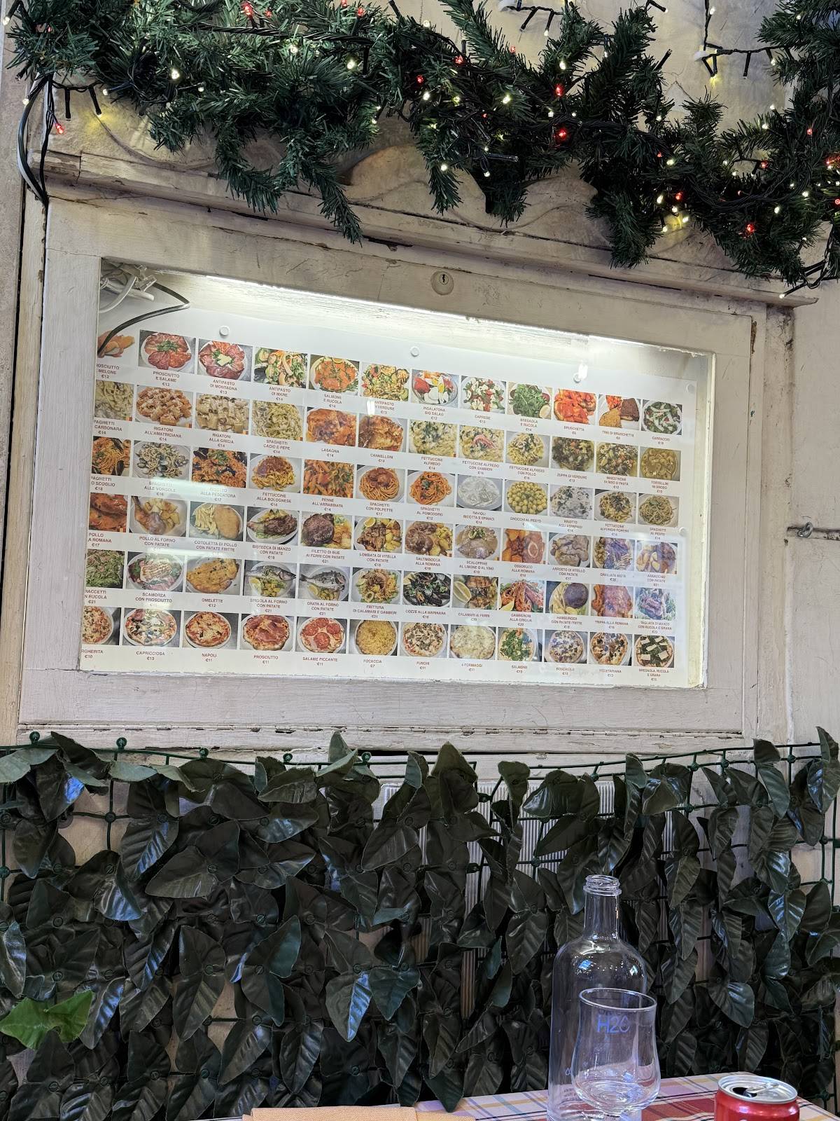 Menu di Hostaria Trevi Roma 