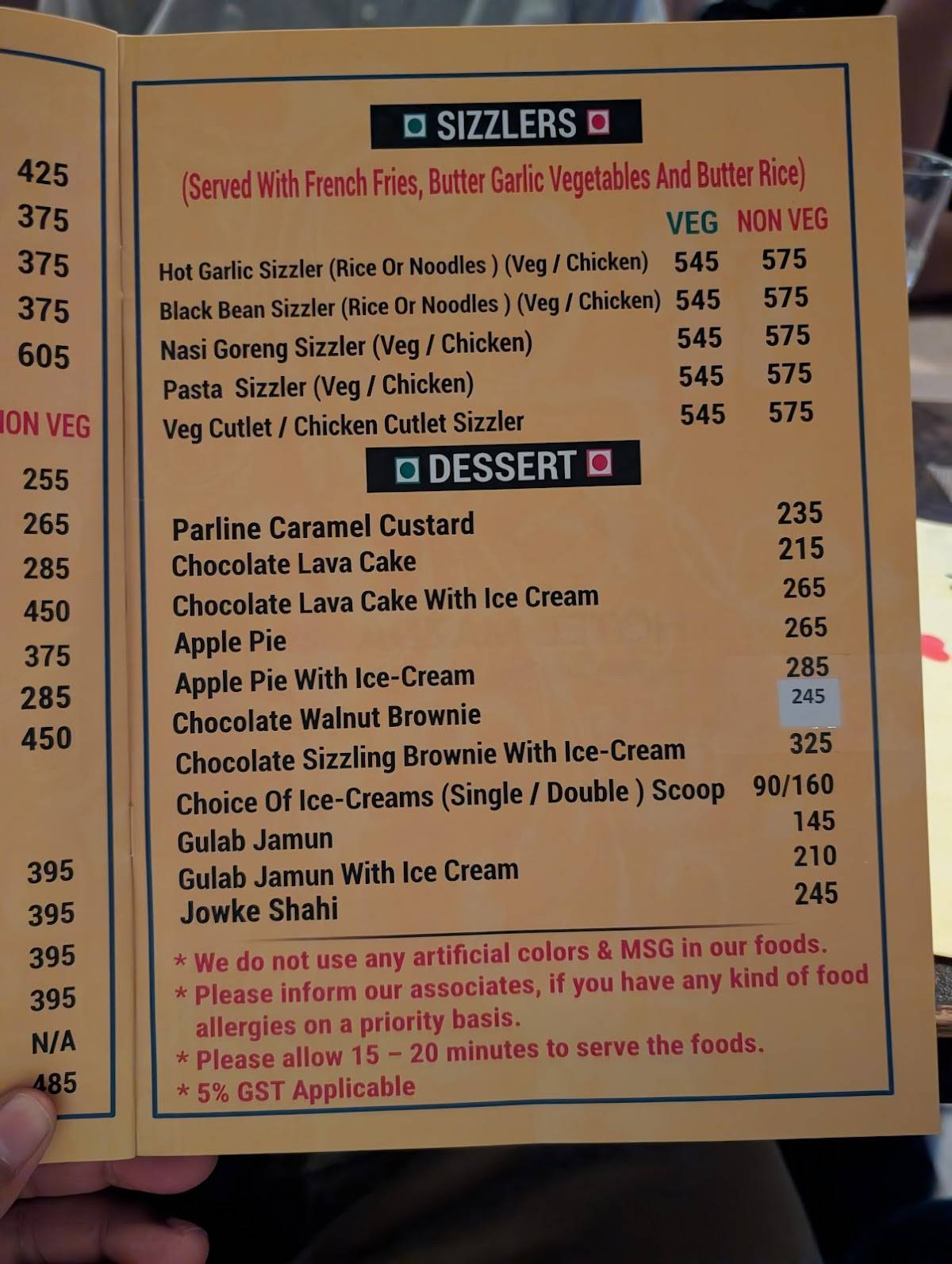 Hotel Mazda & Cafe - Best Cafe in Nashik Family Restaurant in Nashik Multicusion Restaurant in Nashik menu