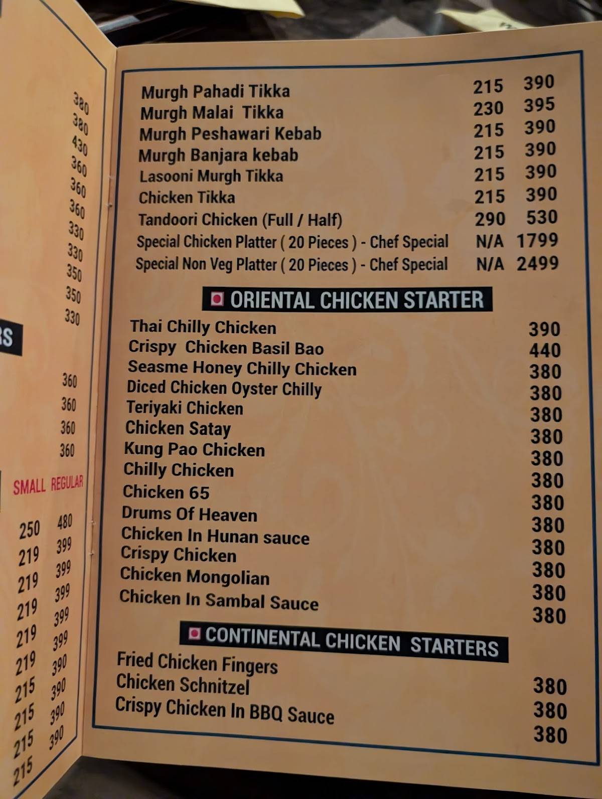 Hotel Mazda & Cafe - Best Cafe in Nashik Family Restaurant in Nashik Multicusion Restaurant in Nashik menu