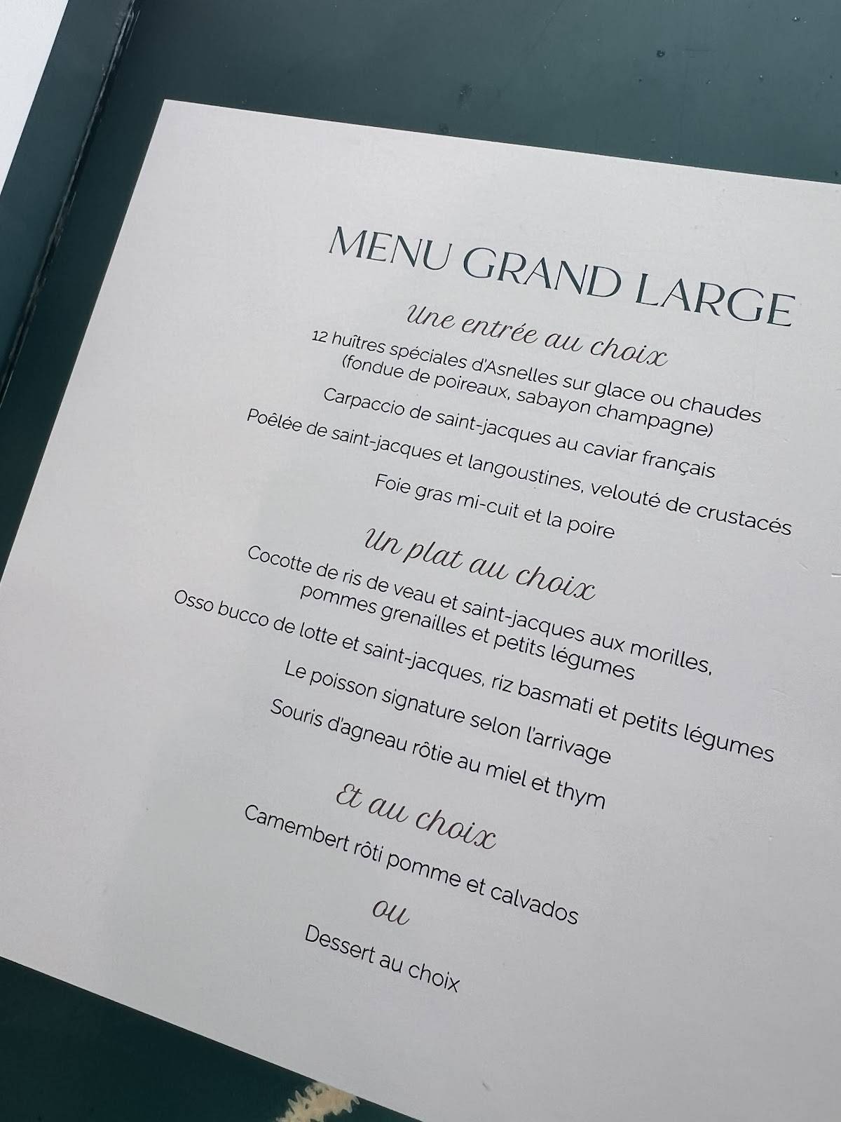 Menu de Hôtel-Restaurant La Crémaillère