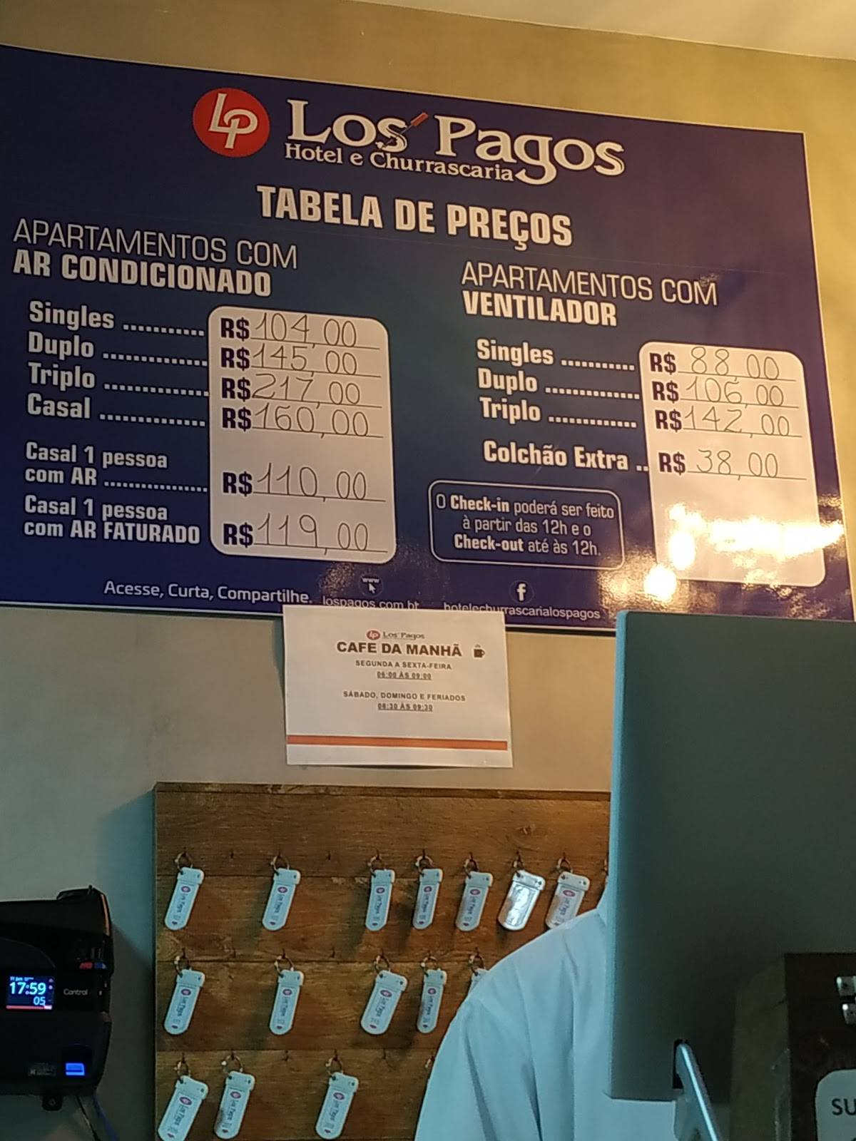 Hotel e Churrascaria Los Pagos cardápio