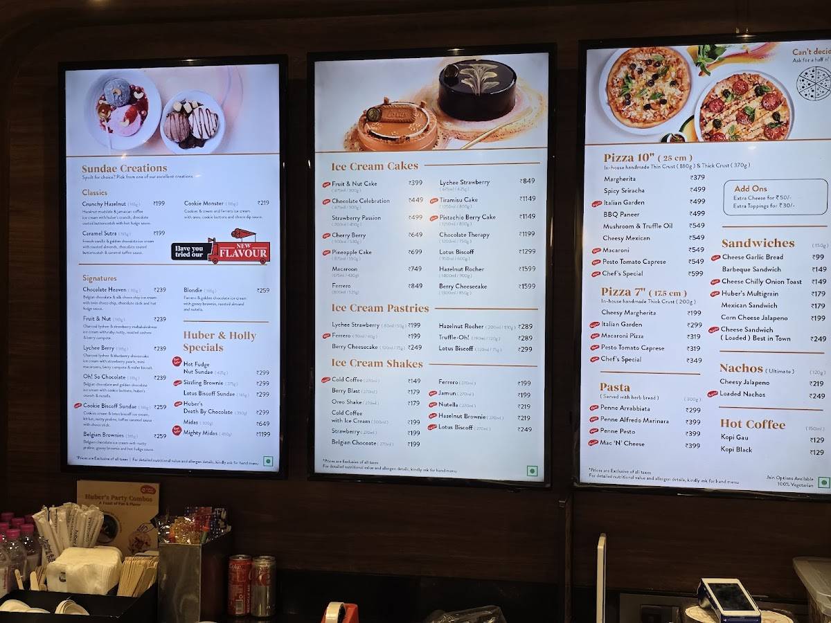 Huber & Holly (Himayat Nagar, Hyderabad) menu