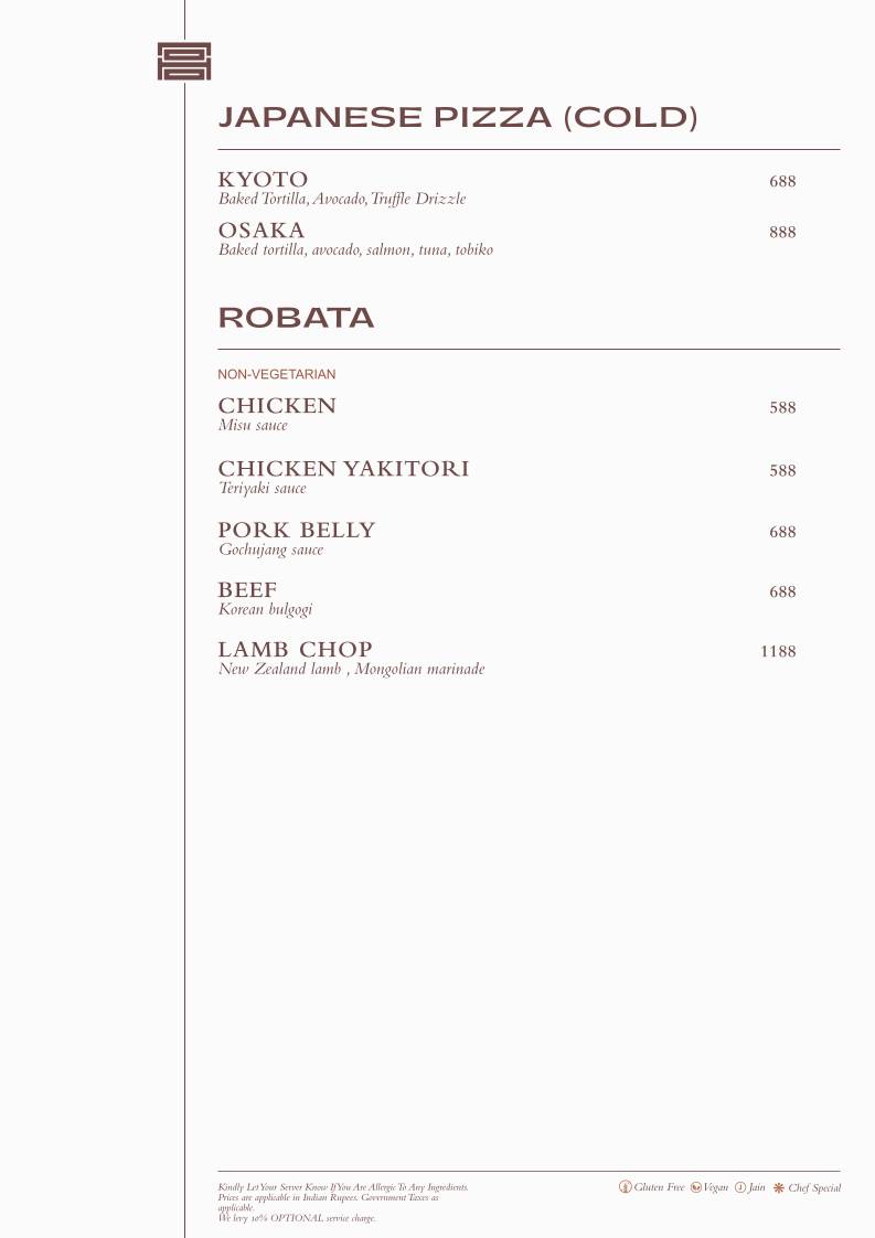 Noho Progressive Asian House menu