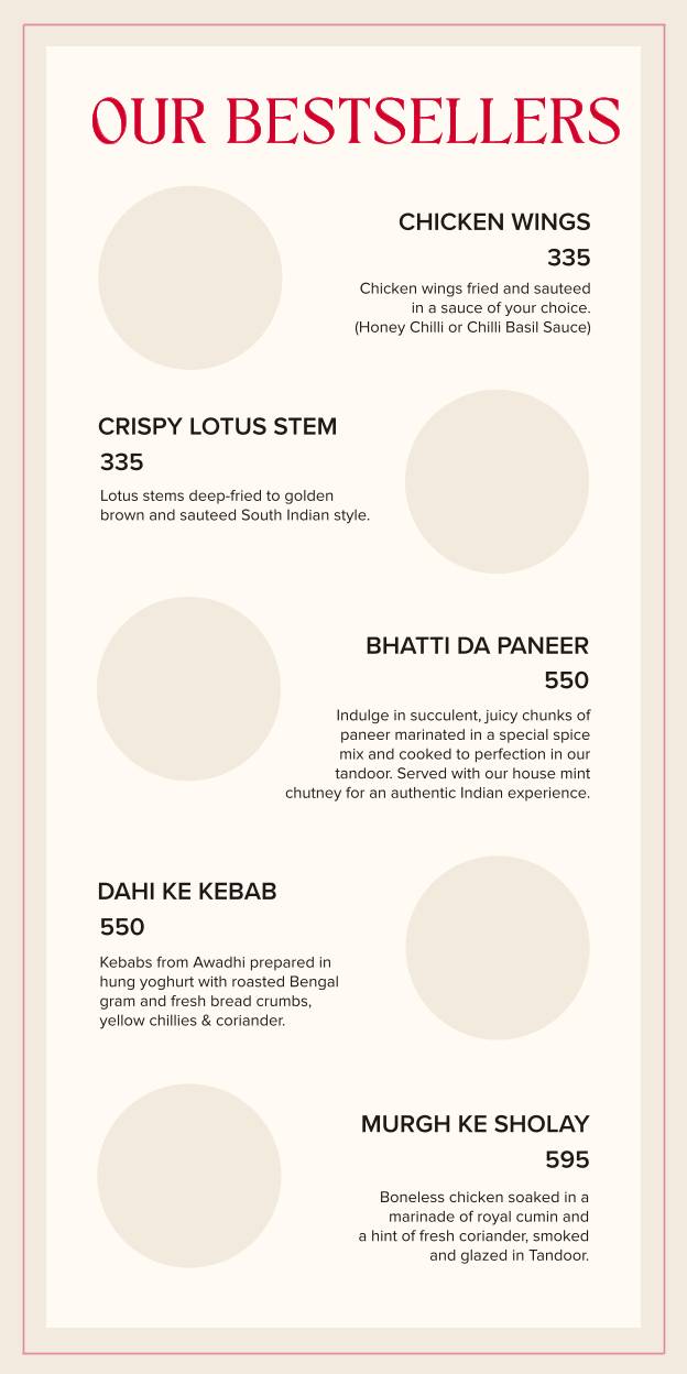 So The Sky Kitchen menu