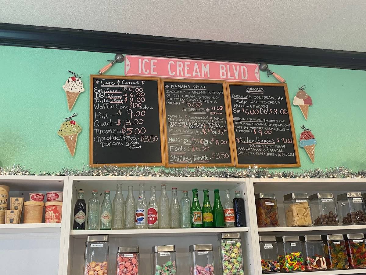 Menu at IRB Creamery restaurant, Indian Rocks Beach