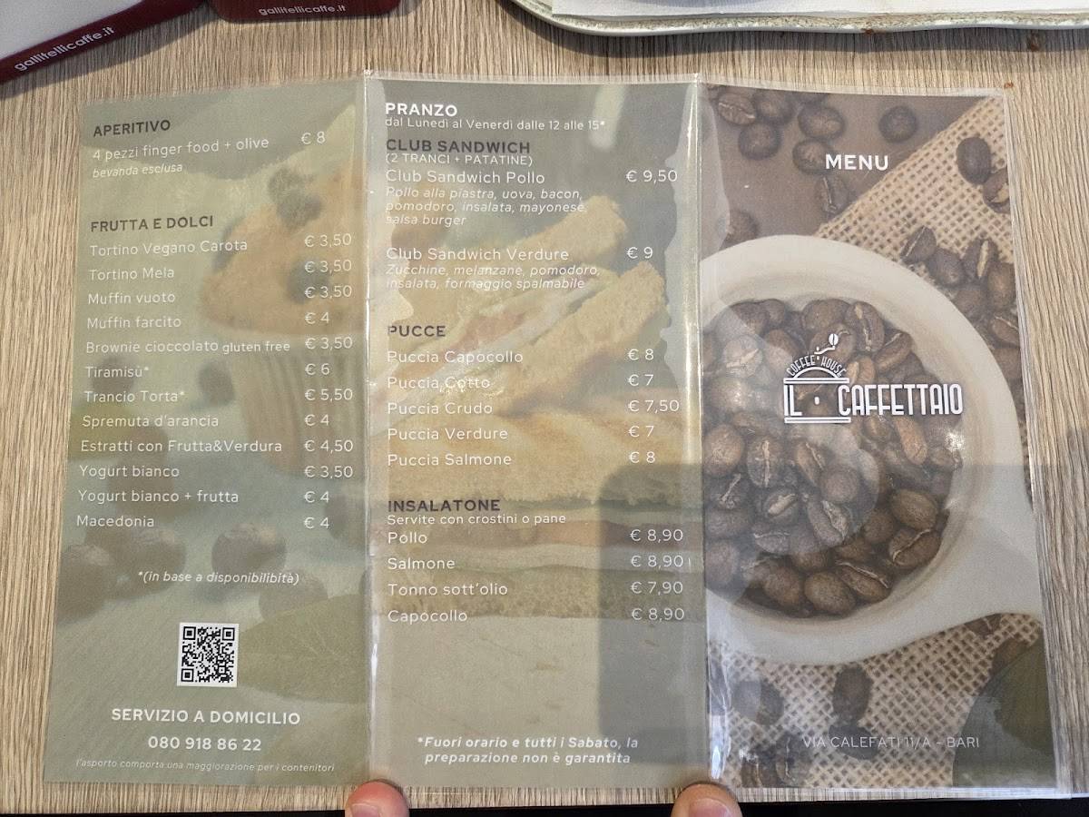 Menu di Il Caffettaio 
