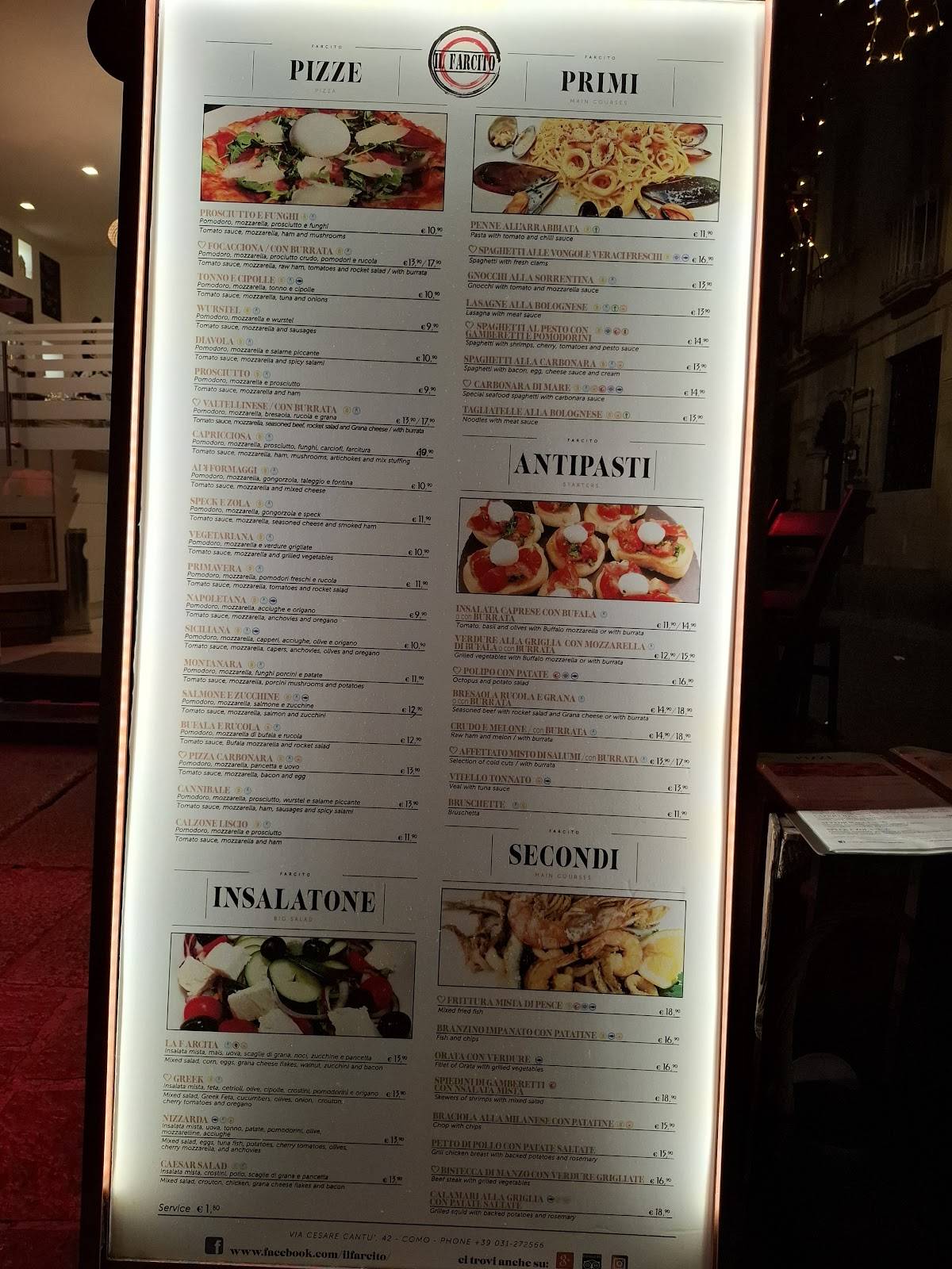 Menu di Il Farcito 