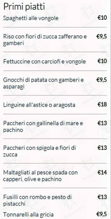 Menu de Il Focolare