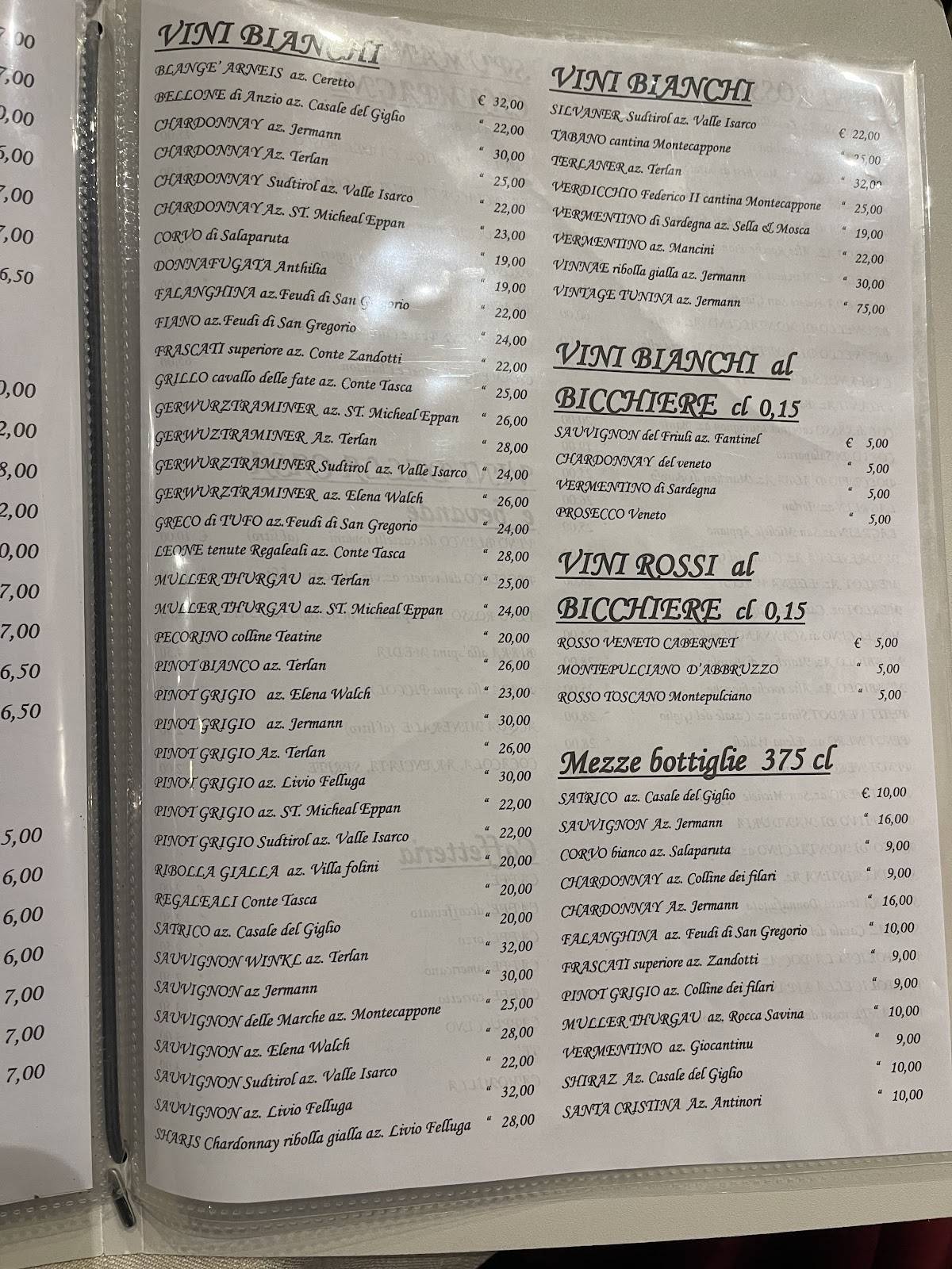 Menu di Il Focolare 